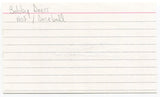 Bob "Bobby" Doerr Signed 3x5 Index Card Autographed MLB Baseball Red Sox HOF