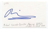 Michael Corrente Signed 3x5 Index Card Autographed Director American Buffalo