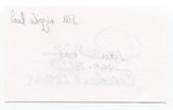 Paul Wiggin Signed 3x5 Index Card Autograph Football NFL Cleveland Browns