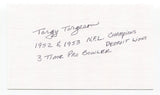 LaVern Torgeson Signed 3x5 Index Card Autograph Football NFL Detroit Lions