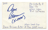 David Lawrence Brown Signed 3x5 Index Card Autographed Signature X-Men