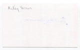 Mickey Vernon Signed 3x5 Index Card Autograph Baseball MLB Pirates World Series