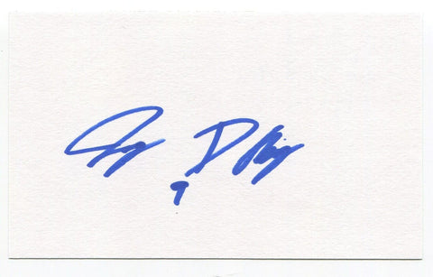 Jerry D'Amigo Signed 3x5 Index Card Autographed Toronto Maple Leafs Team USA