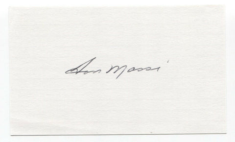 Don Mossi Signed 3x5 Index Card Baseball Autographed Signature