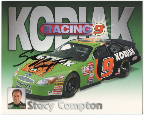 Stacy Compton Signed 8x10 Photo NASCAR Racing Race Car Driver