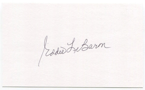 Eddie LeBaron Signed 3x5 Index Card Autographed NFL Football Dallas Cowboys