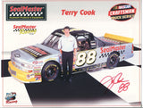 Terry Cook Signed 8x10 inch Photo NASCAR Racing Race Car Driver