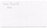 Gary Blaylock Signed 3x5 Index Card Autograph Baseball 1959 New York Yankees