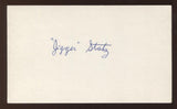 Jigger Statz Signed 3x5 Index Card Vintage Autographed Baseball Signature