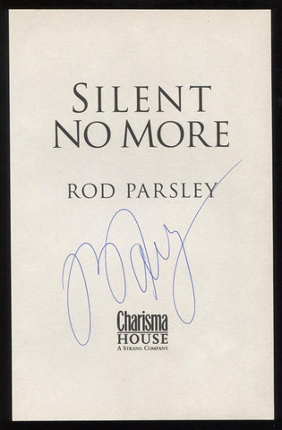 Rod Parsley Signed Book Page Cut Autographed Cut Signature Author Evangelist 