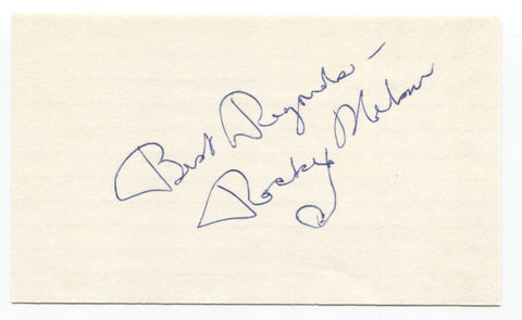 Rocky Nelson Signed 3x5 Index Card Baseball Autographed St. Louis Cardinals