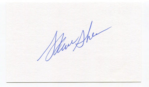 Steve Shea Signed 3x5 Index Card Autographed MLB Baseball Houston Astros