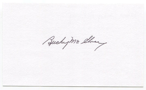 Bucky McElroy Signed 3x5 Index Card Autographed Football Southern Miss Chicago