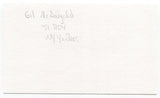 Gil McDougald Signed 3x5 Index Card Autographed MLB Baseball New York Yankees