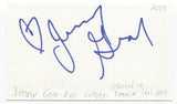 Jenny Gear Signed 3x5 Index Card Autographed Signature Singer