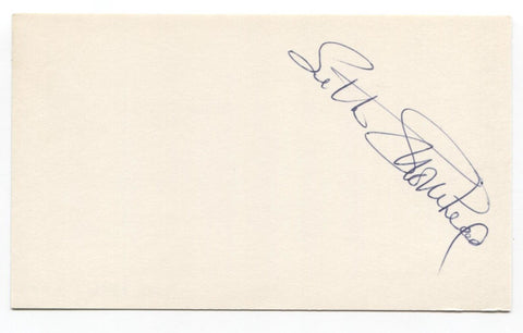 Seth Morehead Signed 3x5 Index Card Baseball Autographed Philadelphia Phillies