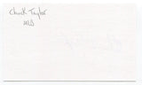 Chuck Taylor Signed 3x5 Index Card Autograph Baseball MLB St. Louis Cardinals