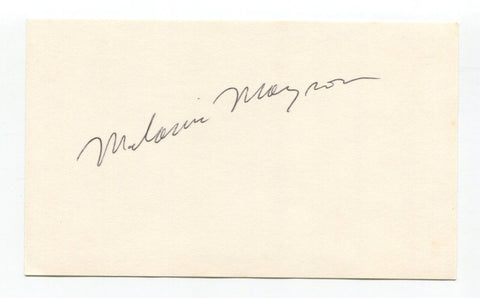 Melanie Mayron Signed 3x5 Index Card Autograph Actress Director Thirtysomething