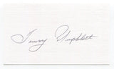 Tommy Umphlett Signed 3x5 Index Card Autograph Baseball MLB 1953 Boston Red Sox