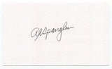 Al Spangler Signed 3x5 Index Card Autographed Baseball Houston Colt 45s