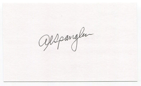 Al Spangler Signed 3x5 Index Card Autographed Baseball Houston Colt 45s