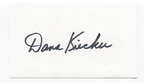 Dana Kiecker Signed 3x5 Index Card Autographed MLB Baseball Boston Red Sox