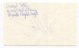 Darryl Sittler Signed 3x5 Index Card Autographed NHL Hockey Toronto Maples Leafs