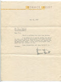 Horace Heidt Signed Letter From 1948 Autographed Pianist Big Bandleader