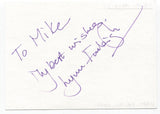 Lynn Farleigh Signed Page Autographed Signature Inscribed "To Mike" Actress
