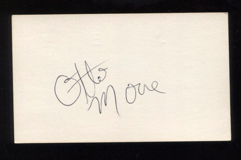 Otto Moore Signed 3x5 Index Card Autographed Signature Basketball 