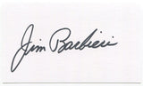 Jim Barbieri Signed 3x5 Index Card Autographed Signature Los Angeles Dodgers MLB
