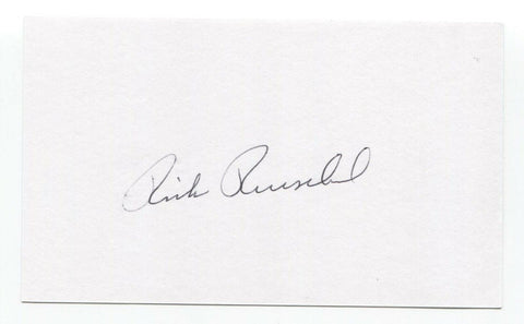 Rick Reuschel Signed 3x5 Index Card Baseball Autographed Signature Chicago Cubs