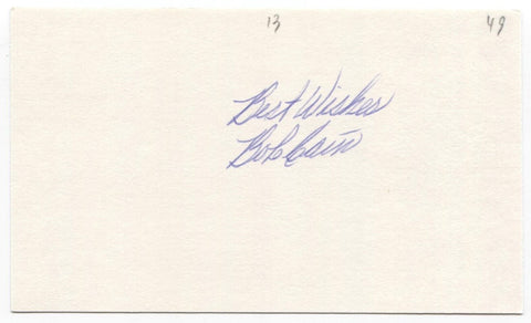 Bob Cain Signed 3x5 Index Card Baseball Autographed Signature Chicago White Sox 