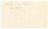Bruce Boisclair Signed 3x5 Index Card Autographed New York Mets Debut 1974