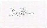 Dave Baldwin Signed 3x5 Index Card Autographed Washington Senators Debut 1966