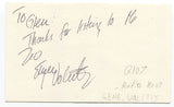 Gene Valitis Signed 3x5 Index Card Autographed Jesse and Gene Radio Show Q107