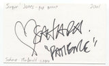 Sandra MacDonald Signed 3x5 Index Card Autographed Signature Sugar Jones