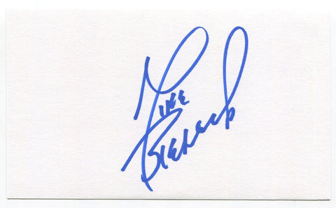 Mike Bielecki Signed 3x5 Index Card Autographed Pittsburgh Pirates Debut 1984