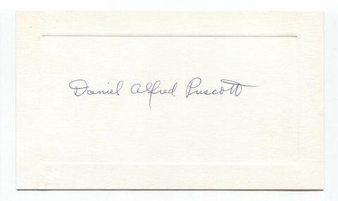 Daniel Alfred Prescott Signed Letter Card Autographed Signature Educator Author