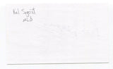 Kal Segrist Signed 3x5 Index Card Autographed MLB Baseball 1952 New York Yankees