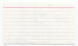 Christine Bentley Signed 3x5 Index Card Autographed Signature Journalist Anchor