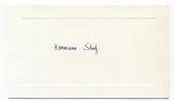 Herman Statz Signed Card Autographed Signature MIT Engineer Scientist