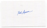 Hal Brown Signed 3x5 Index Card Autographed MLB Baseball Baltimore Orioles