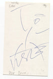 Urs "Use" Hiestand Signed 3x5 Index Card Autographed Signature The Young Gods