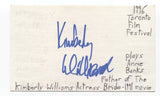 Kimberly Williams Paisley Signed 3x5 Index Card Autograph Signature Actress