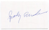 Sparky Anderson Signed 3x5 Index Card Autographed Philadelphia Phillies HOF 