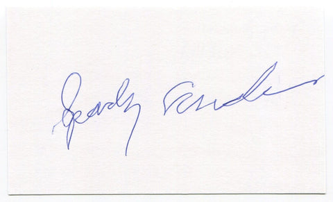 Sparky Anderson Signed 3x5 Index Card Autographed Philadelphia Phillies HOF 