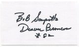 Bob Scarpitto Signed 3x5 Index Card Autographed NFL Football Denver Broncos