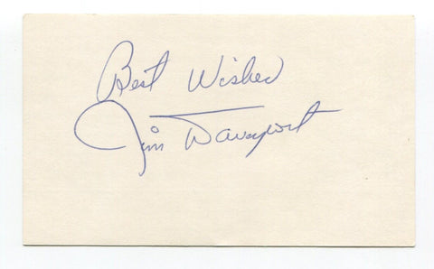 Jim Davenport Signed 3x5 Index Card Autographed Baseball San Francisco Giants