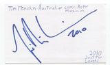 Tim Minchin Signed 3x5 Index Card Autographed Signature Comedian Comic Composer